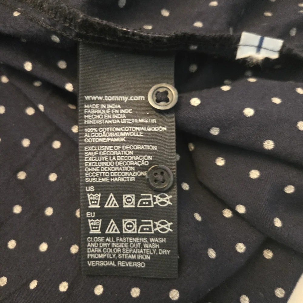 Tommy Hilfiger Relaxed Fit Mem's Polka Dot button-down shirt size XL - Picture 4 of 9